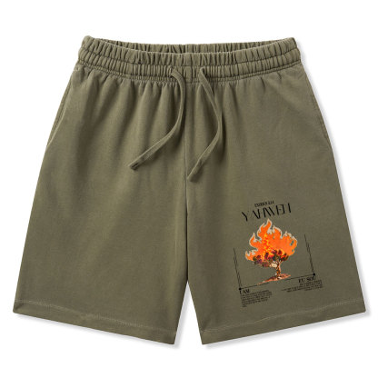 YAHWEH Christian Washed Shorts