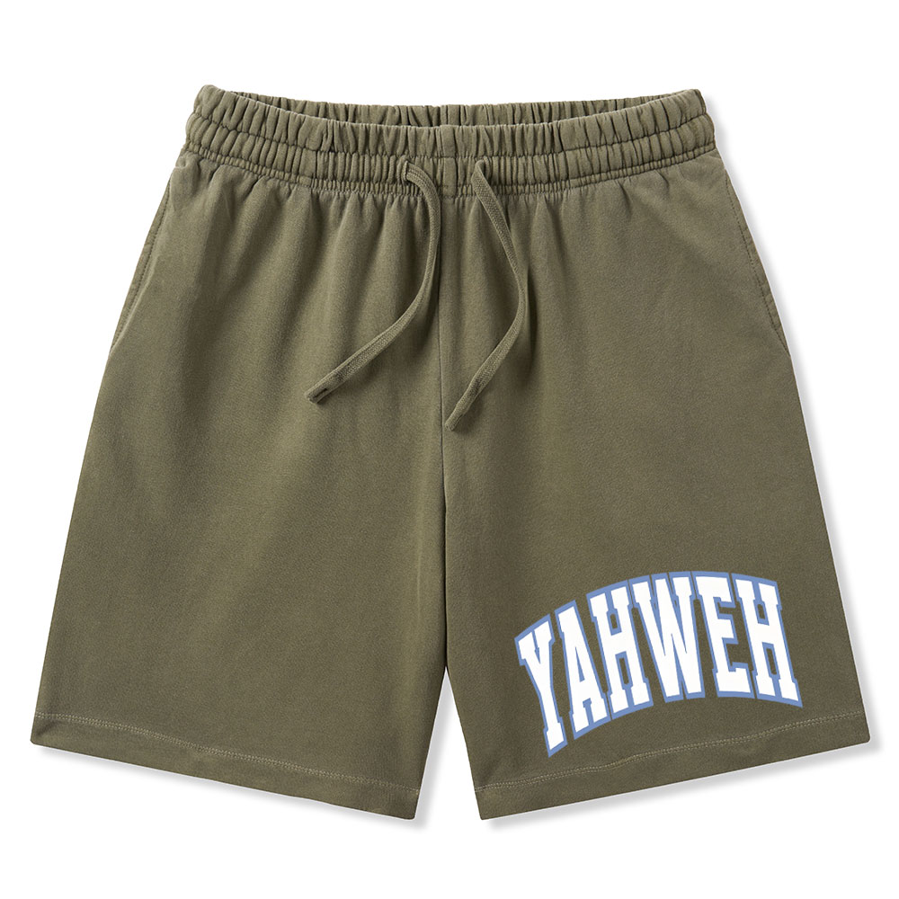 YAHWEH Christian Washed Shorts