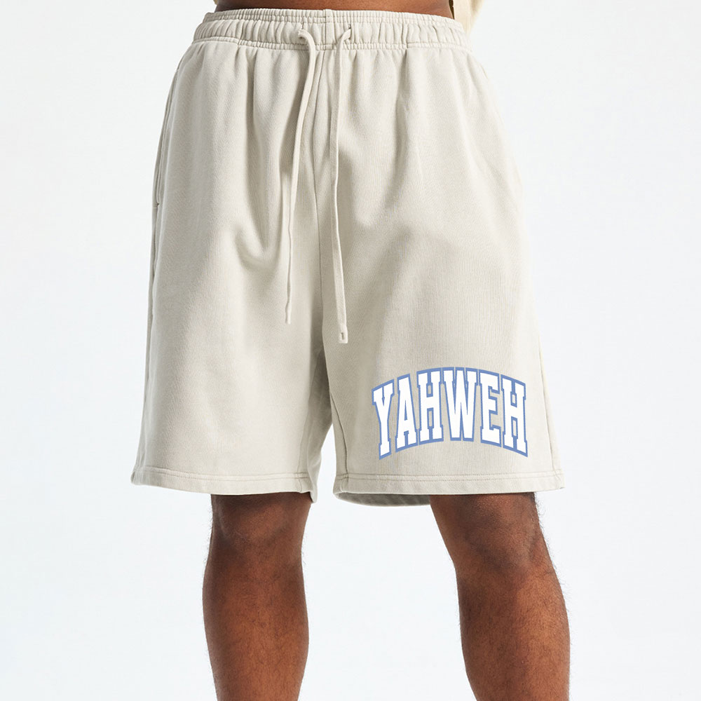YAHWEH Christian Washed Shorts