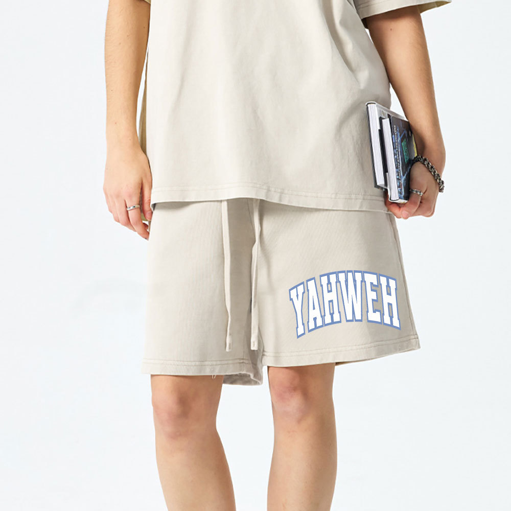 YAHWEH Christian Washed Shorts