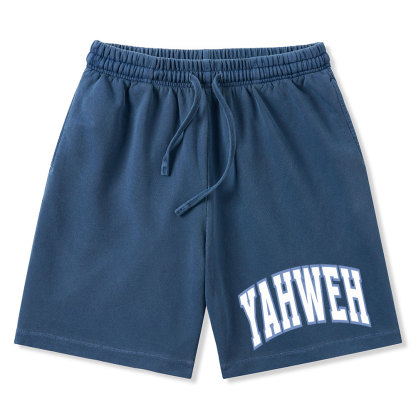YAHWEH Christian Washed Shorts