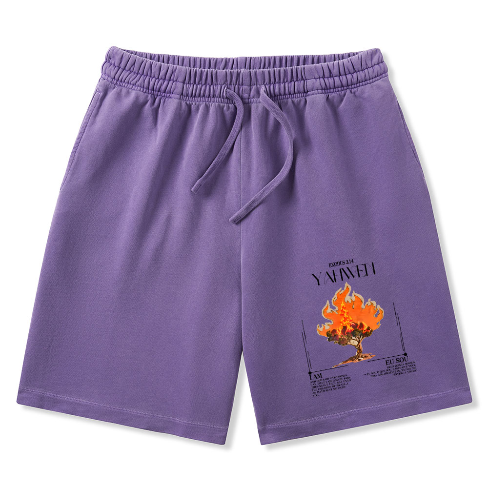 YAHWEH Christian Washed Shorts