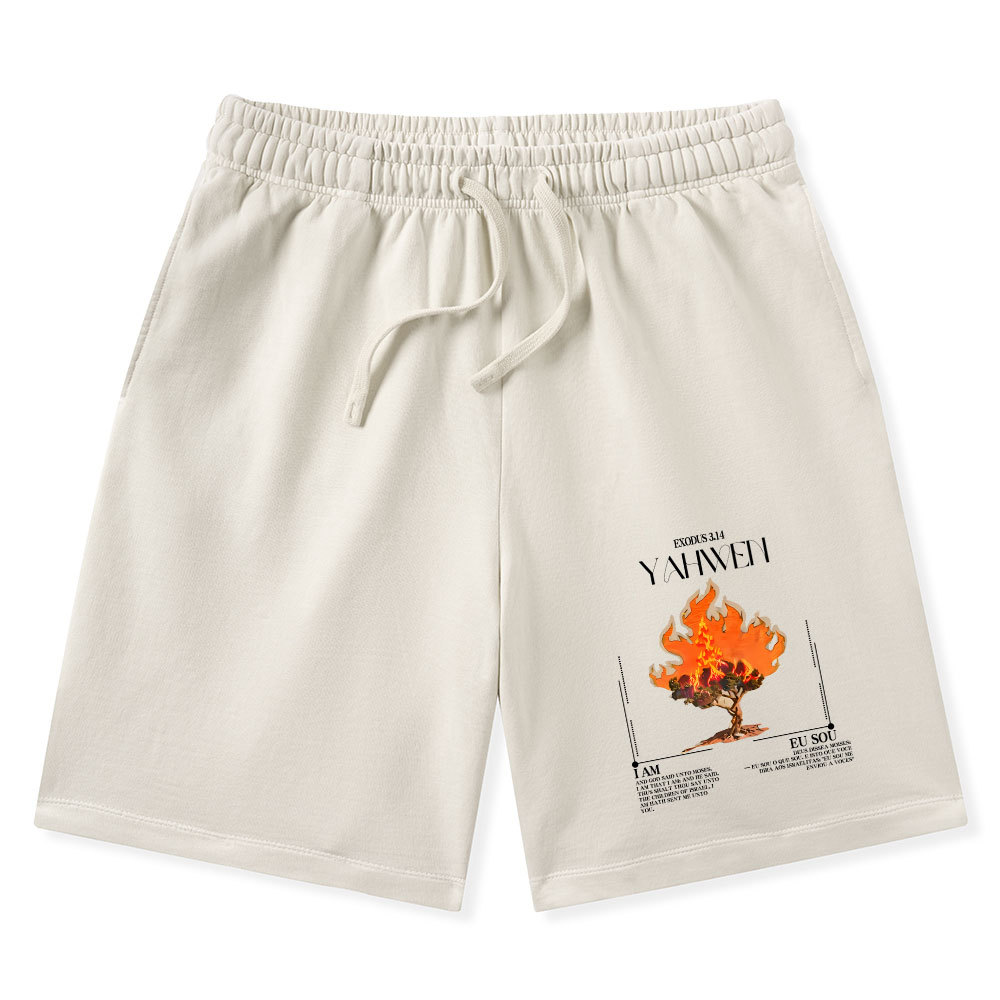 YAHWEH Christian Washed Shorts