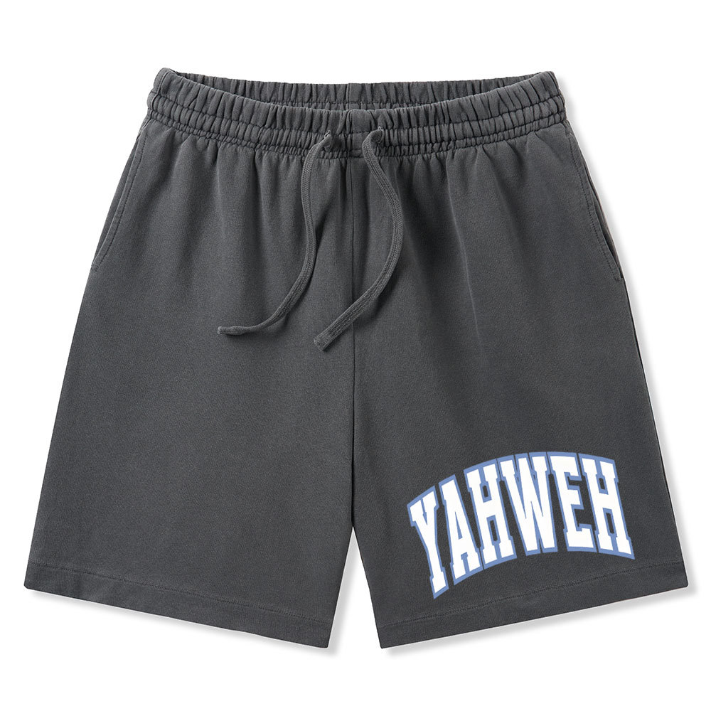 YAHWEH Christian Washed Shorts