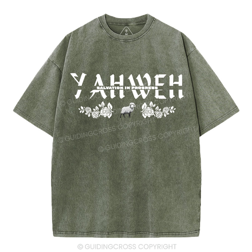 YAHWEH Christian Washed T-Shirt