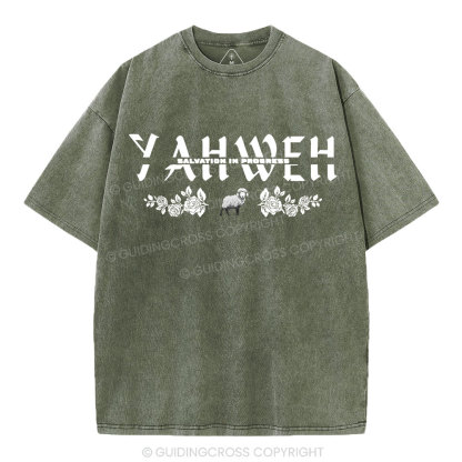 YAHWEH Christian Washed T-Shirt