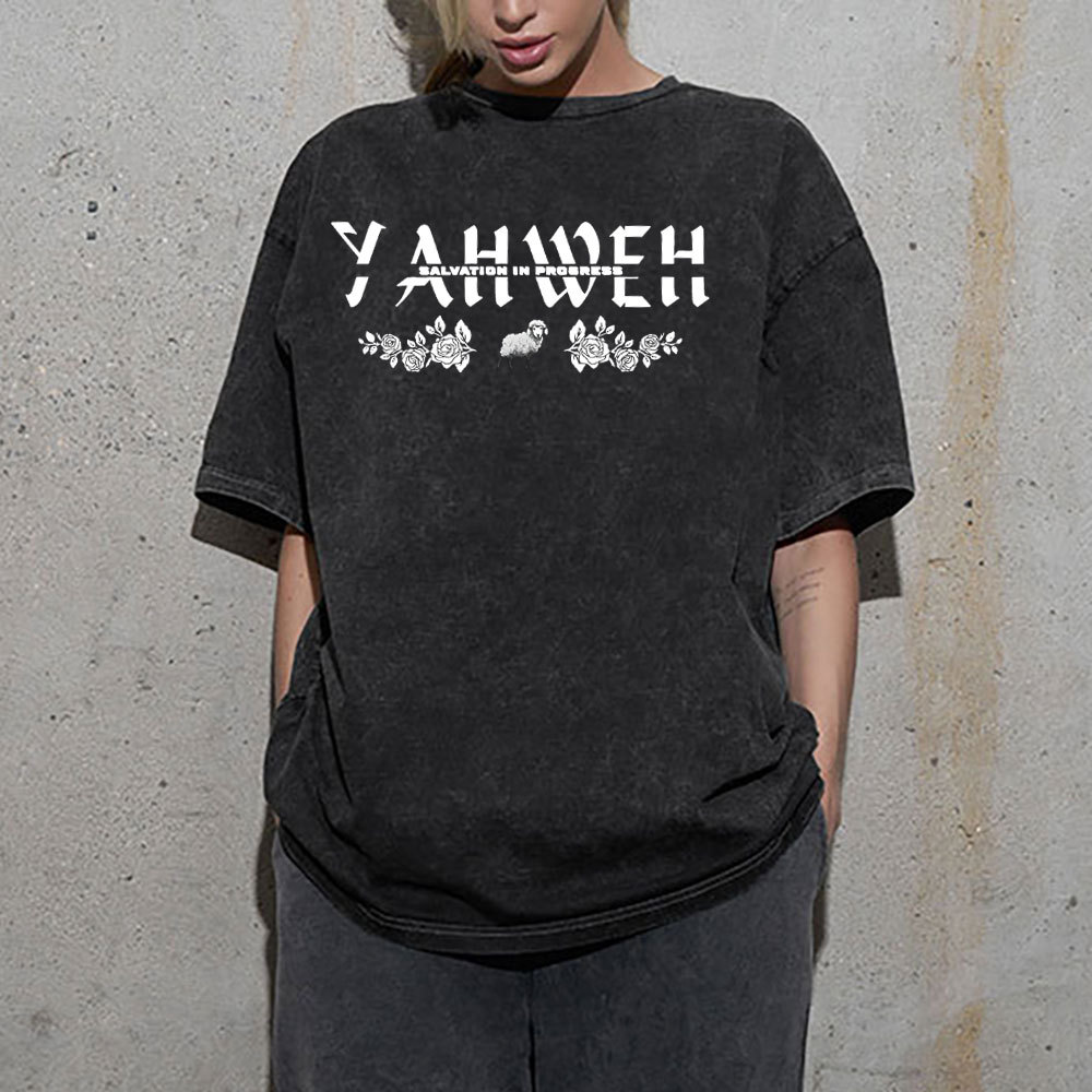 YAHWEH Christian Washed T-Shirt