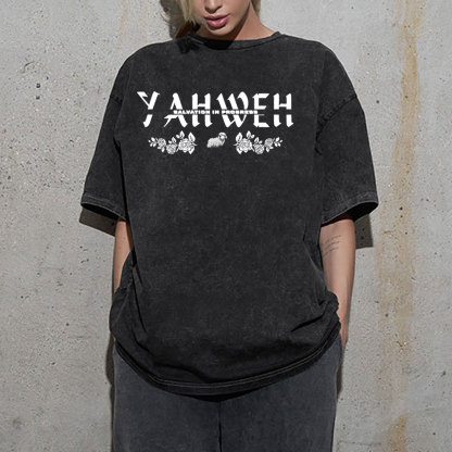 YAHWEH Christian Washed T-Shirt