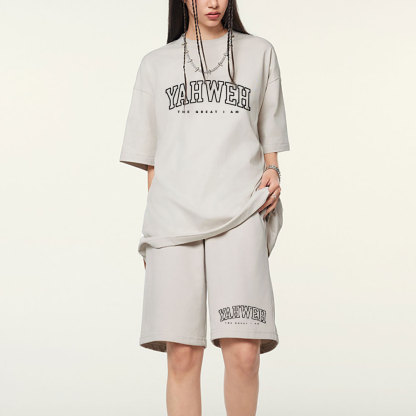 YAHWEH Christian Washed T-Shirt & Shorts