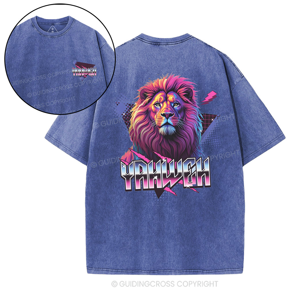 Double-sided sample washed T-Shirt Sale - GuidingCross