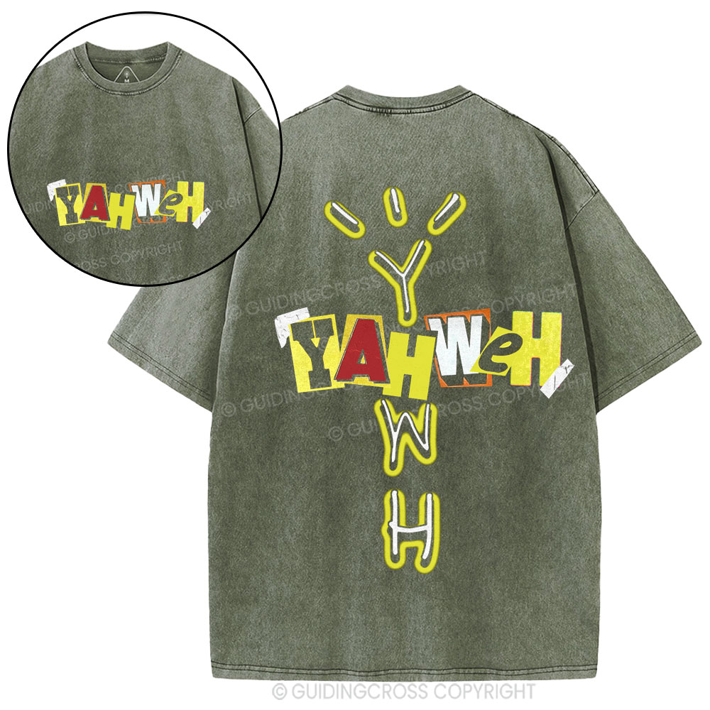 YAHWEH Christian Washed T-Shirt