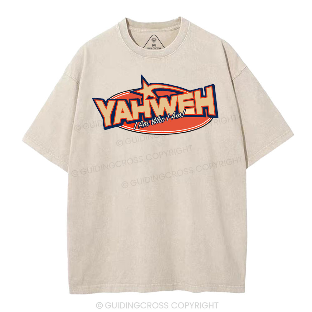 YAHWEH I Am Who I Am Christian Washed T-Shirt