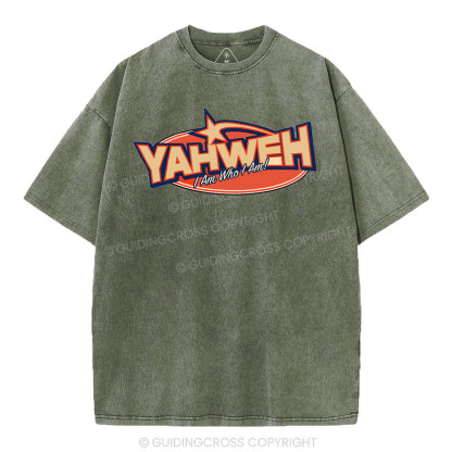 YAHWEH I Am Who I Am Christian Washed T-Shirt