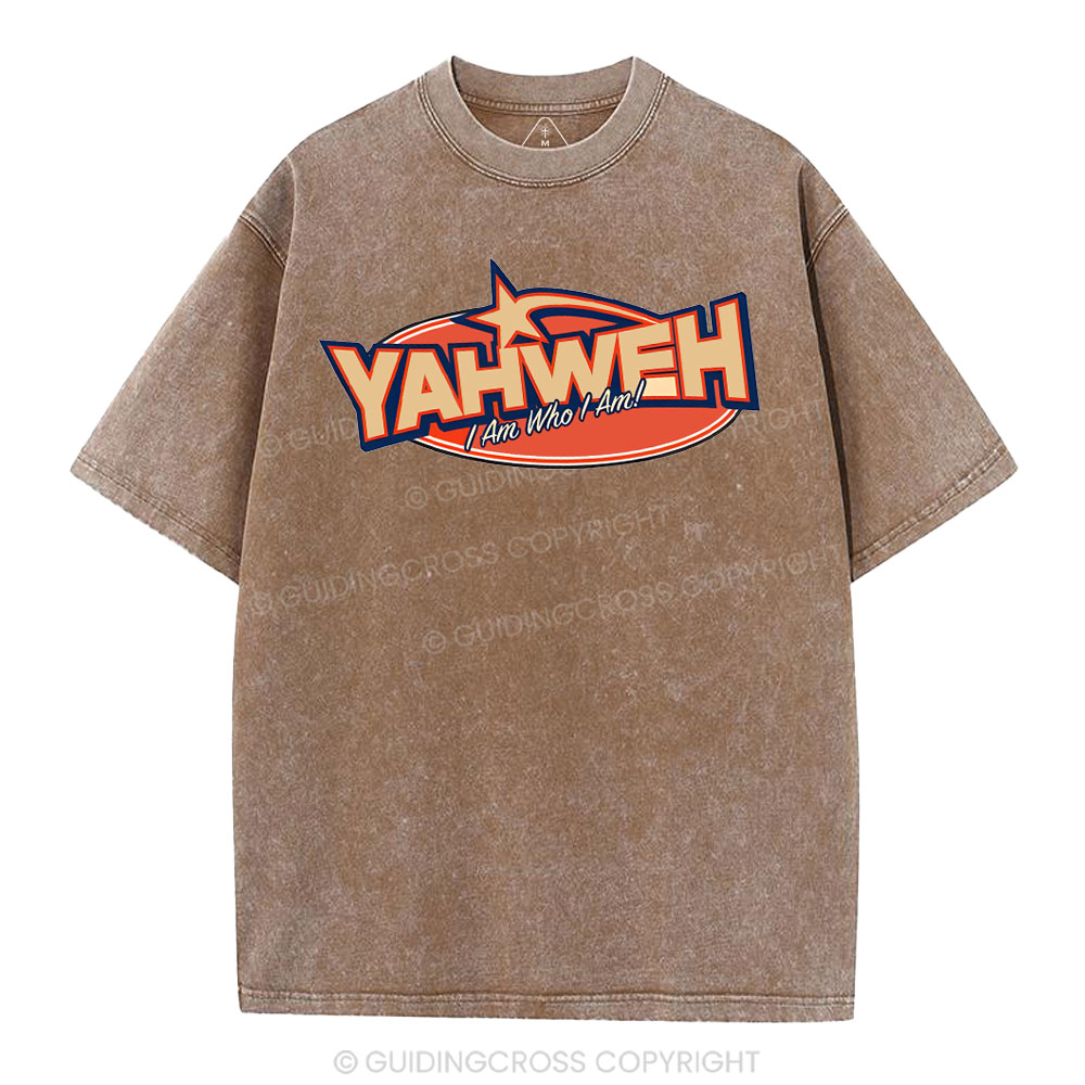 YAHWEH I Am Who I Am Christian Washed T-Shirt