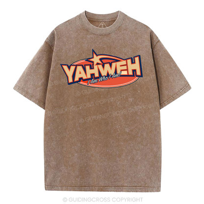 YAHWEH I Am Who I Am Christian Washed T-Shirt