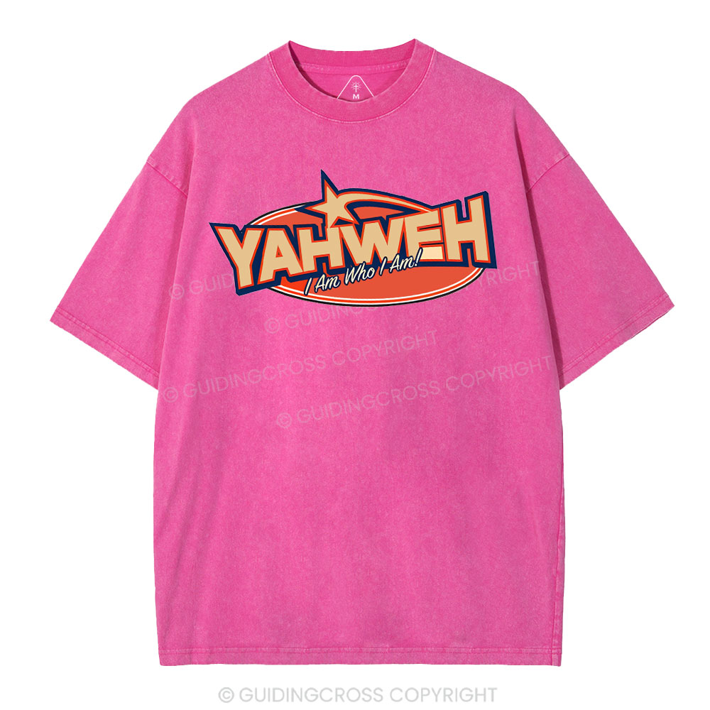 YAHWEH I Am Who I Am Christian Washed T-Shirt