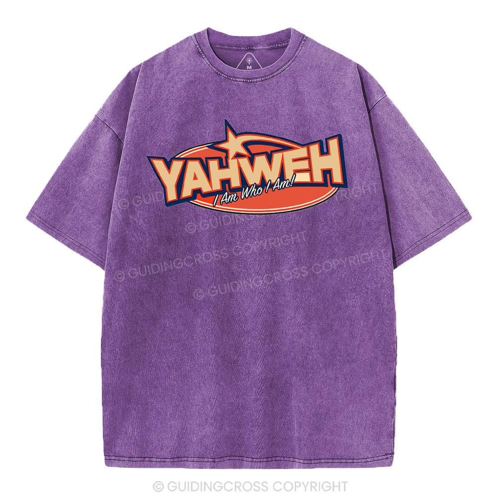 YAHWEH I Am Who I Am Christian Washed T-Shirt