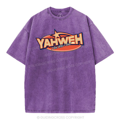 YAHWEH I Am Who I Am Christian Washed T-Shirt