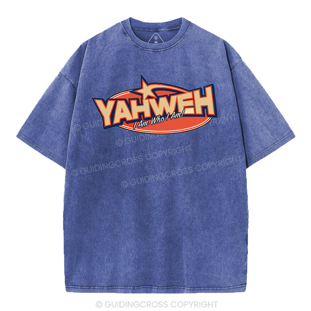YAHWEH I Am Who I Am Christian Washed T-Shirt