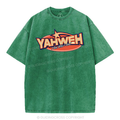 YAHWEH I Am Who I Am Christian Washed T-Shirt