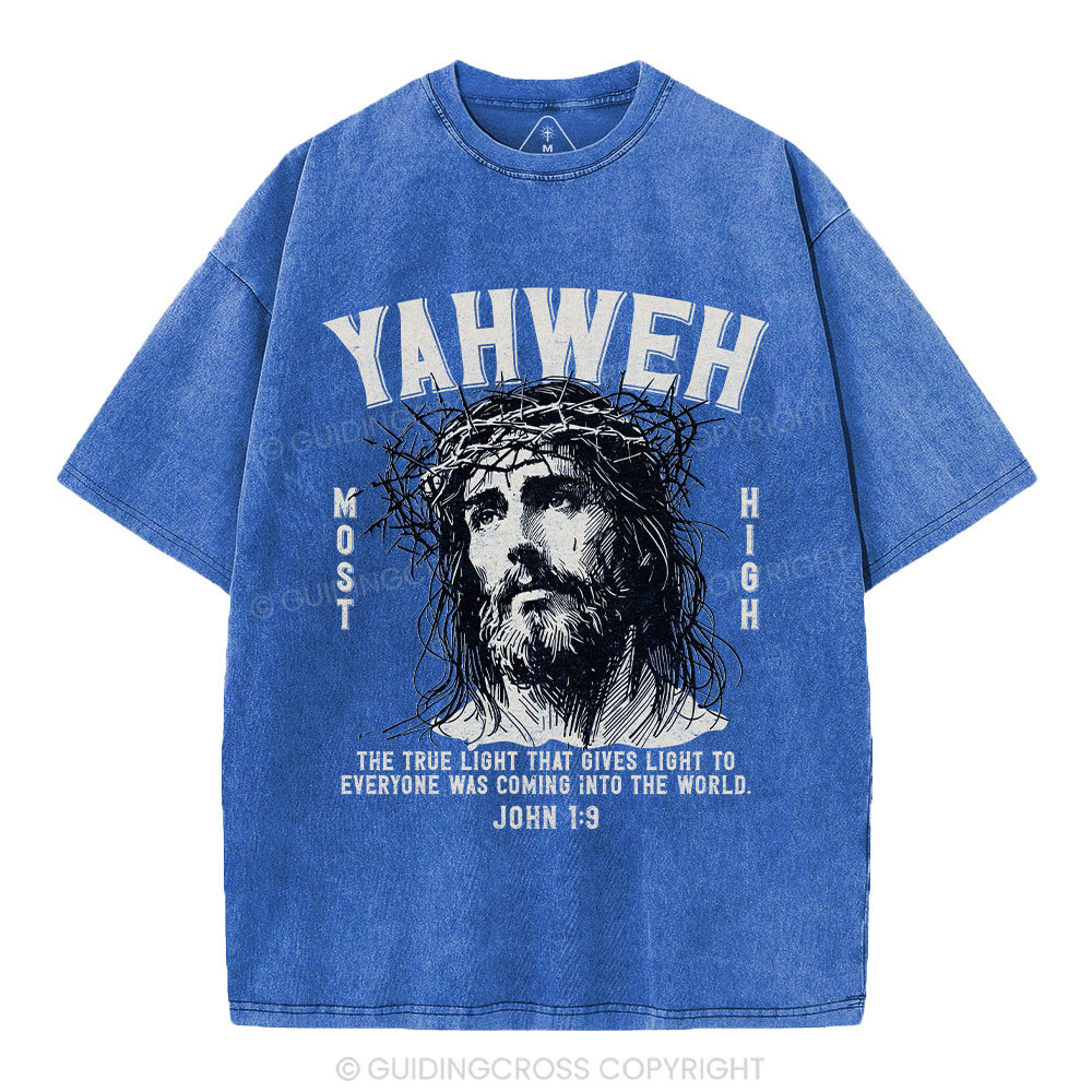 YAHWEH Jesus Christian Washed T-Shirt