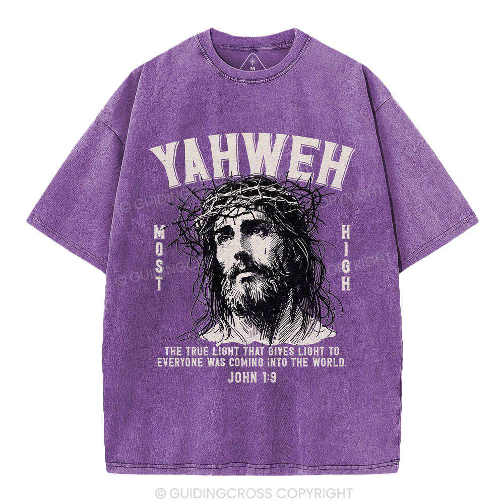 YAHWEH Jesus Christian Washed T-Shirt