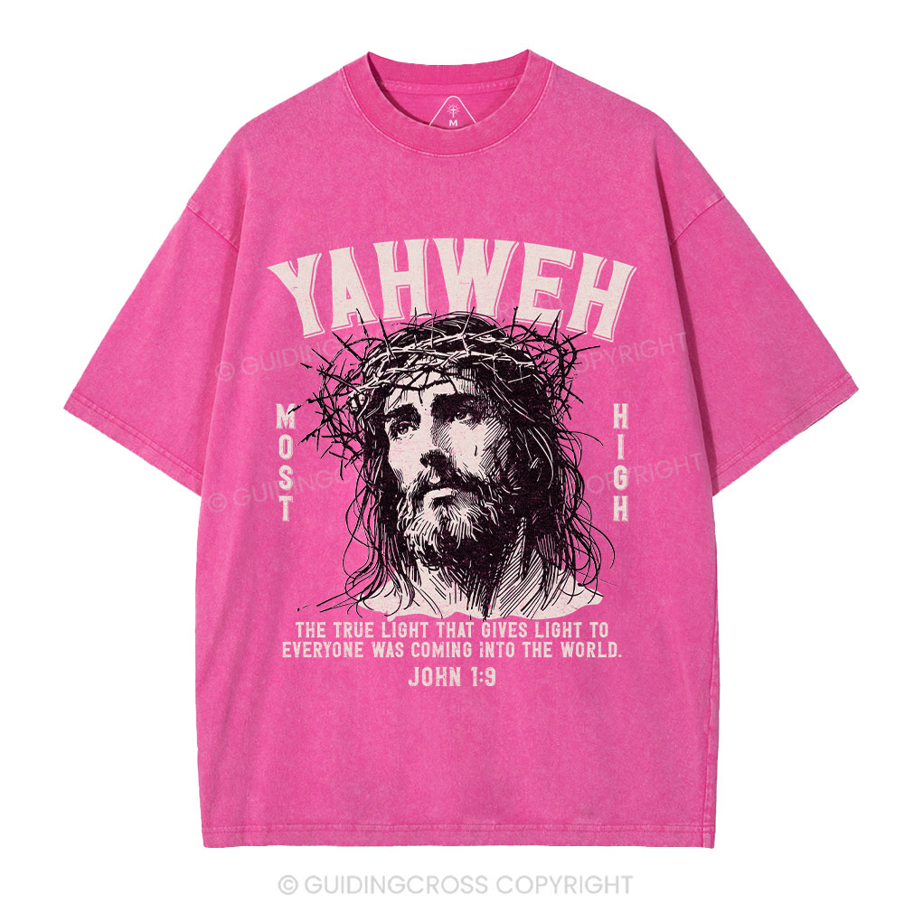YAHWEH Jesus Christian Washed T-Shirt
