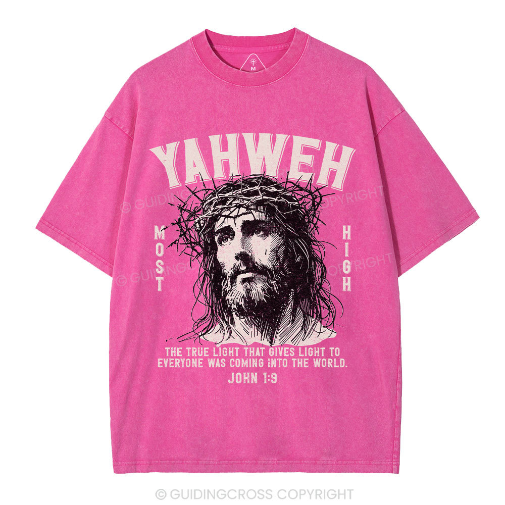 YAHWEH Jesus Christian Washed T-Shirt