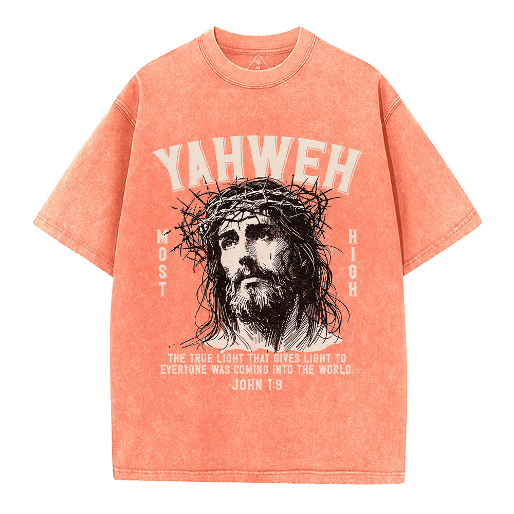 YAHWEH Jesus Christian Washed T-Shirt