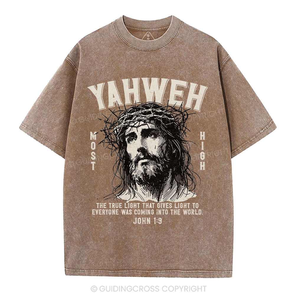 YAHWEH Jesus Christian Washed T-Shirt