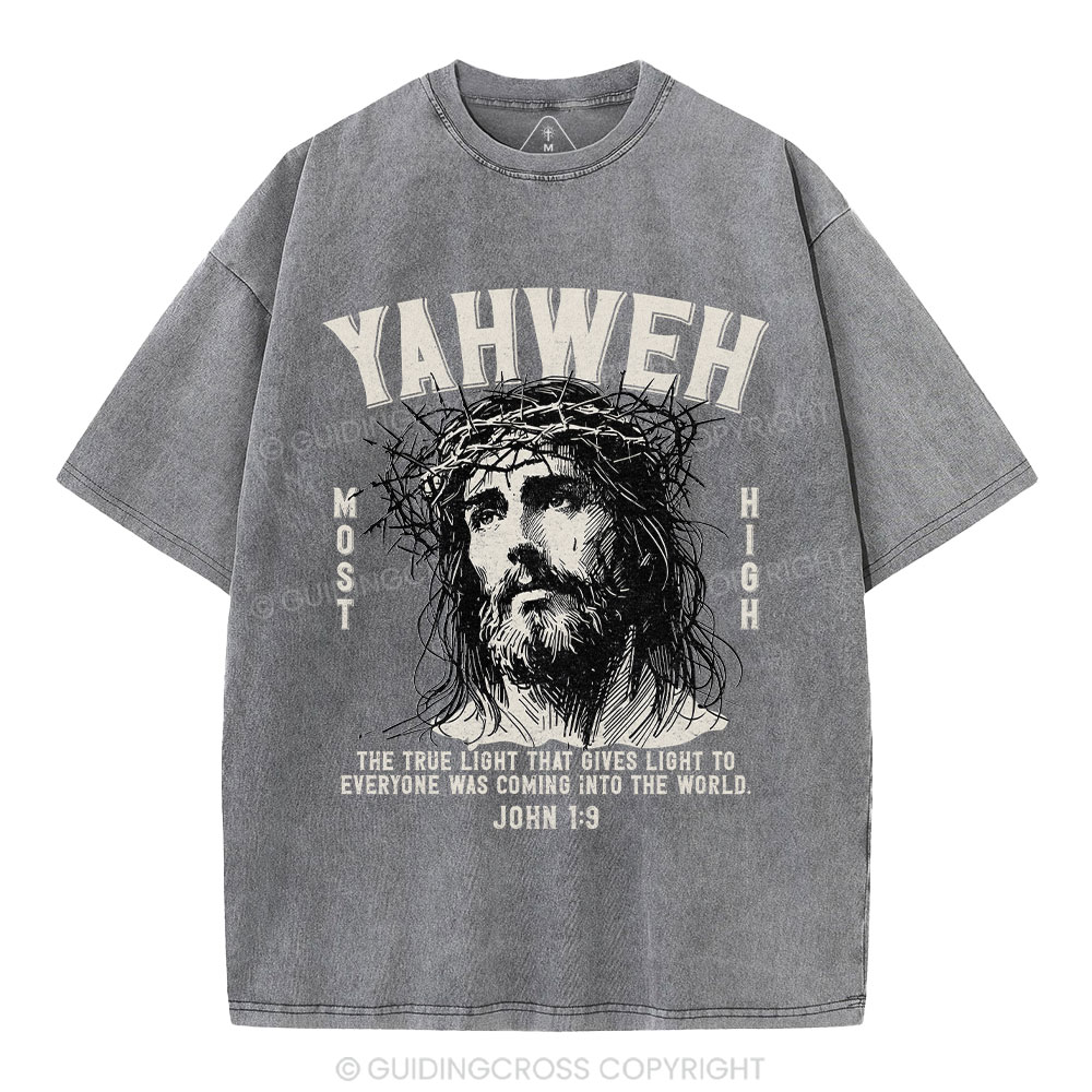 YAHWEH Jesus Christian Washed T-Shirt