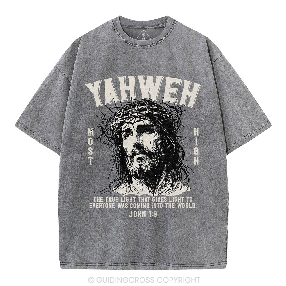 YAHWEH Jesus Christian Washed T-Shirt