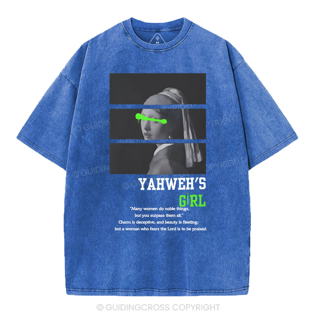 YAHWEH'S Girls Christian Washed T-Shirt