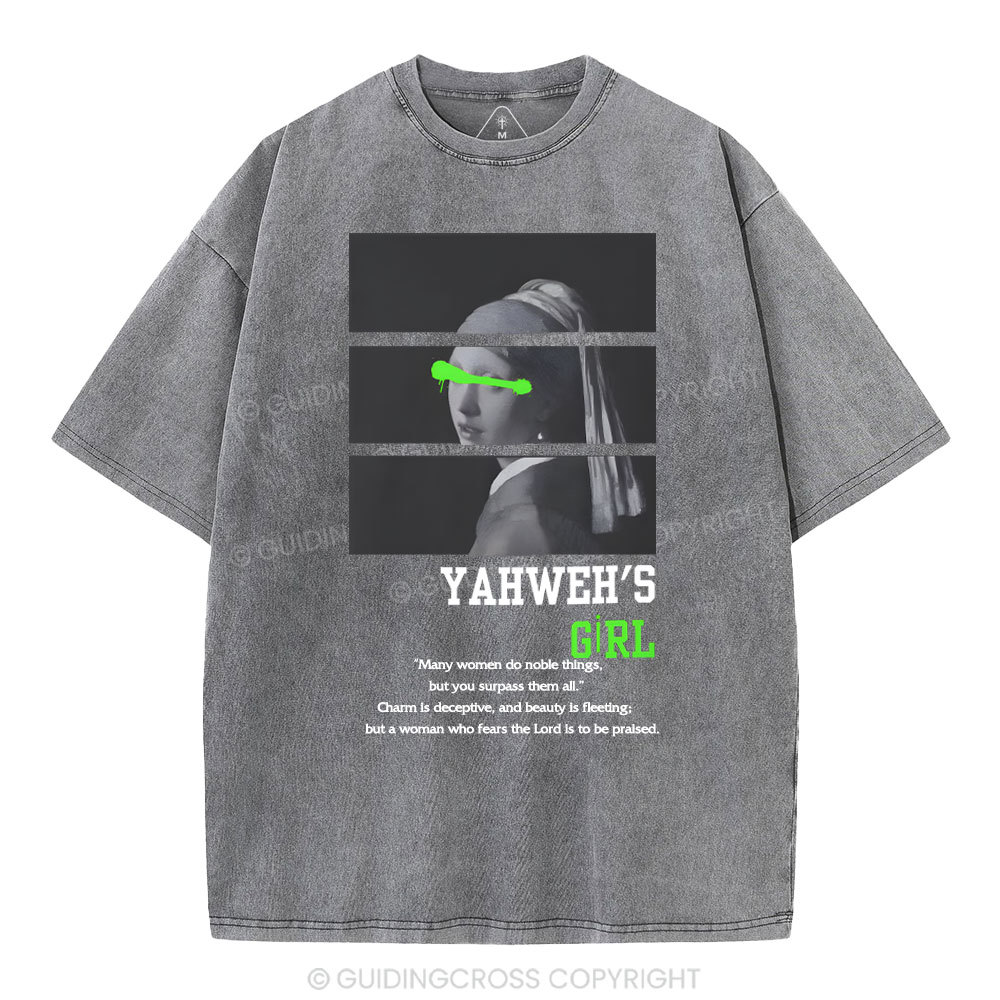 YAHWEH'S Girls Christian Washed T-Shirt