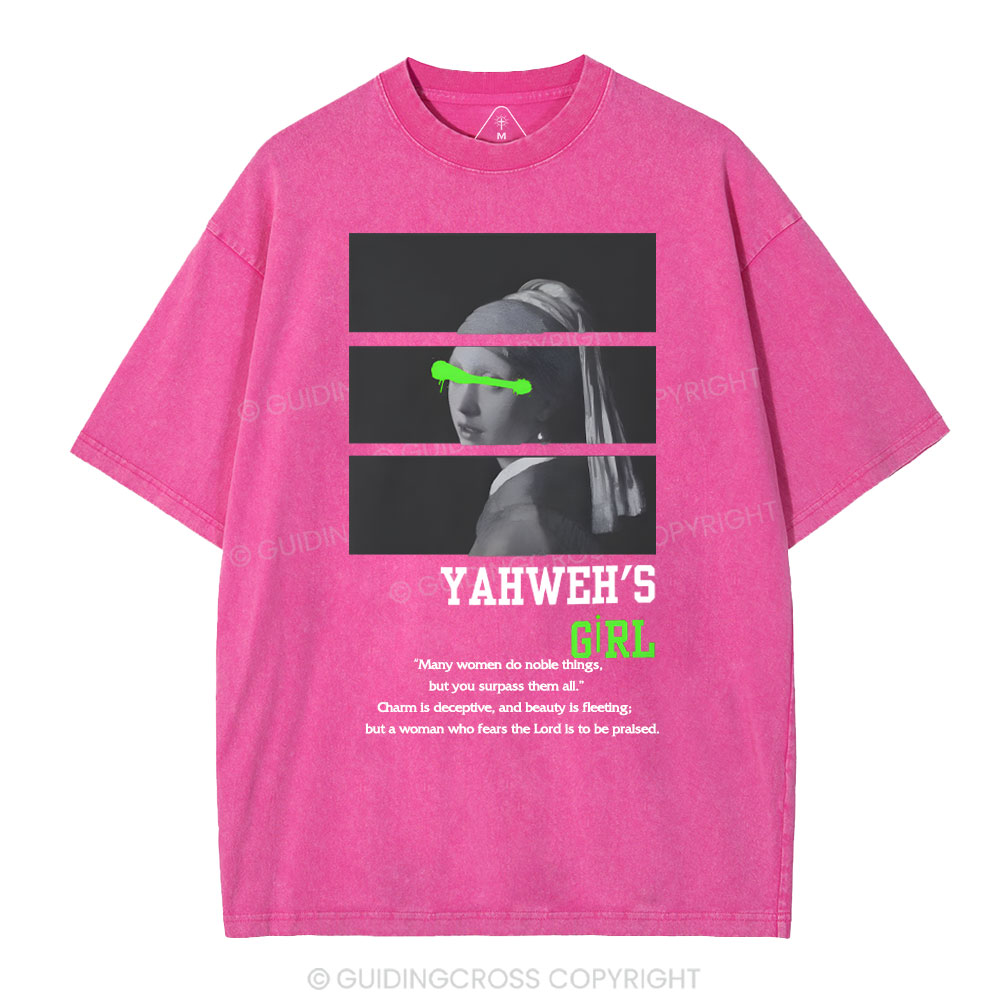 YAHWEH'S Girls Christian Washed T-Shirt