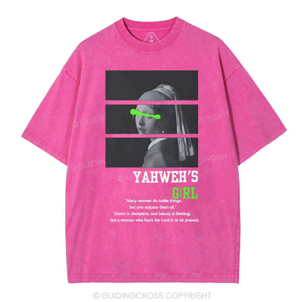 YAHWEH'S Girls Christian Washed T-Shirt