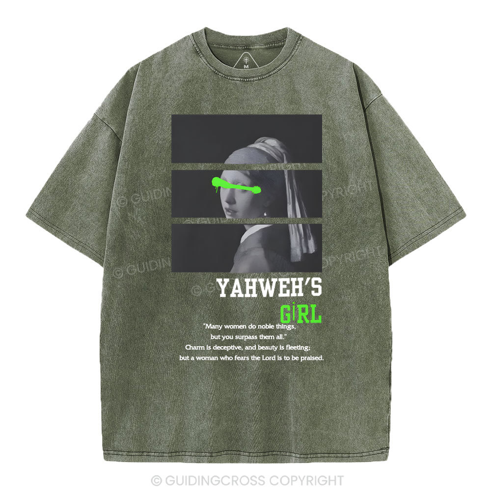 YAHWEH'S Girls Christian Washed T-Shirt