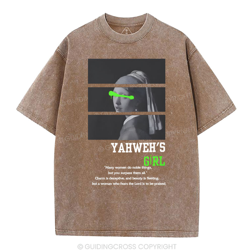 YAHWEH'S Girls Christian Washed T-Shirt
