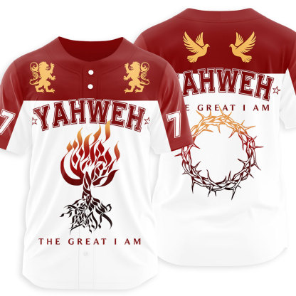 YAHWEH The Great I Am Christian Baseball Jersey