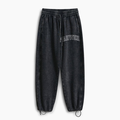 YAHWEH The Great I Am Christian Washed Sweatpants