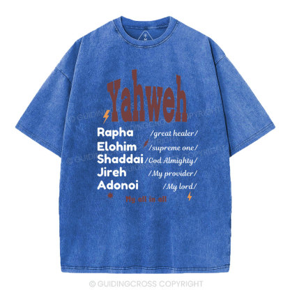 YAHWEH christian Washed T-Shirt