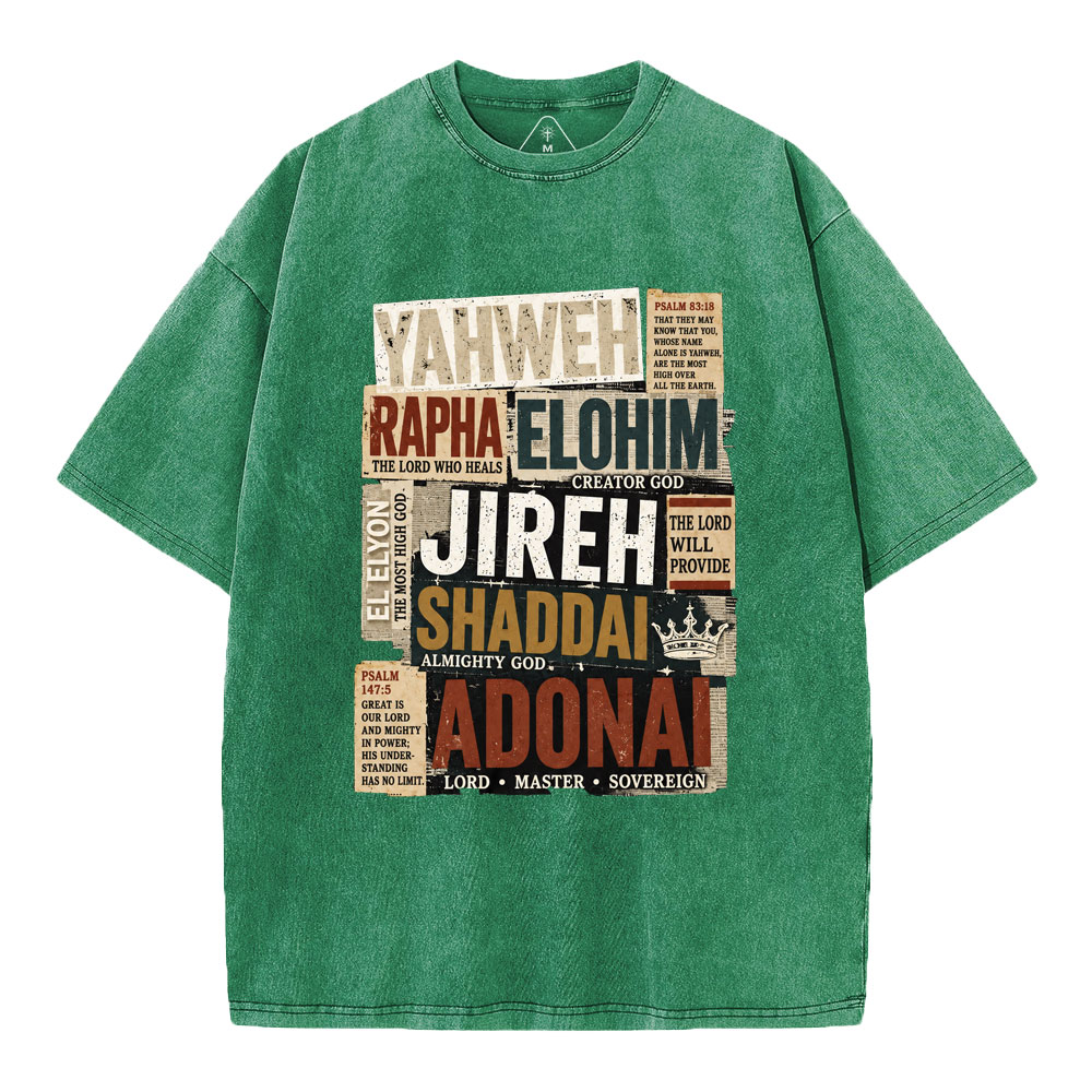 YAHWEH Christian Washed T-Shirt