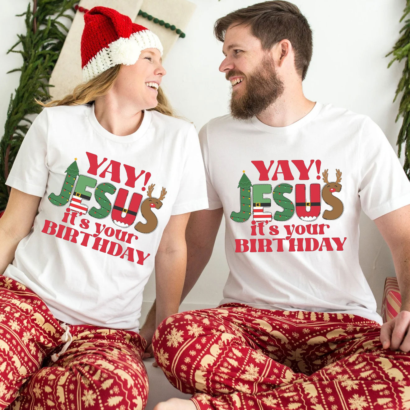 YAY Jesus It Is Your Birthday Christian Christmas T-Shirt