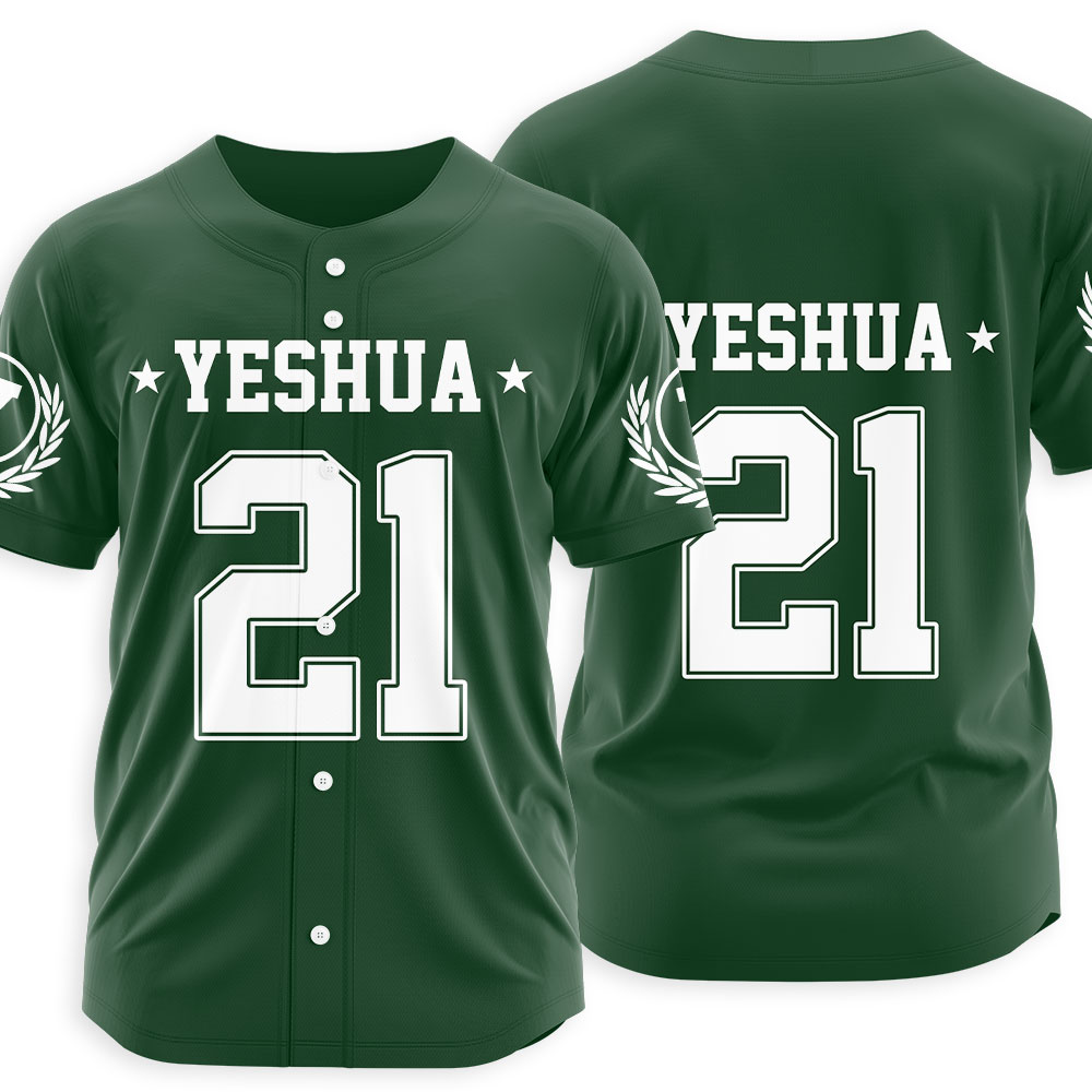 YESHAU 21 Christian Baseball Jersey