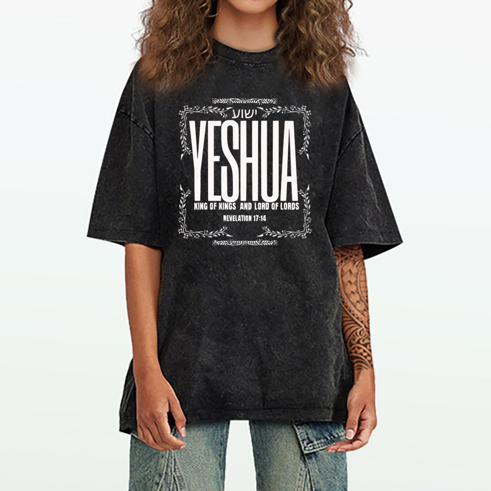 YESHAU Christian Washed T-Shirt