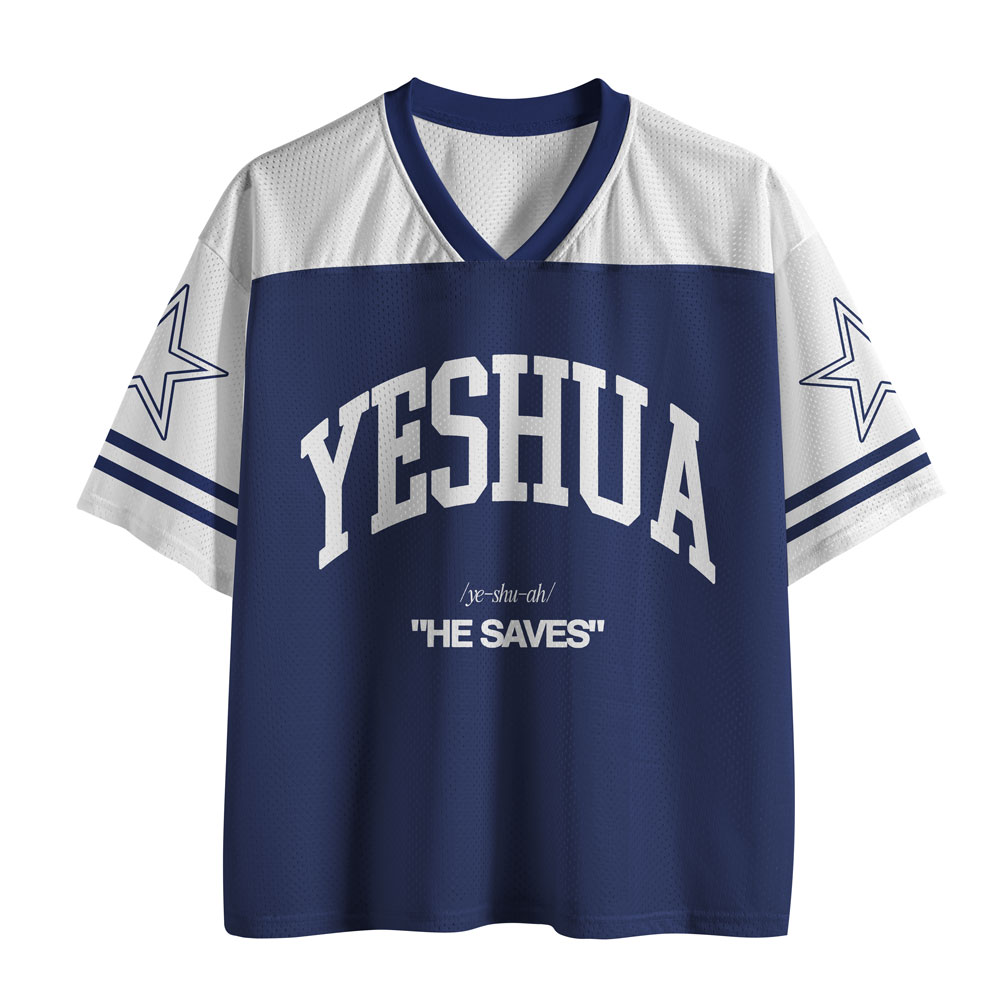 YESHAU He Saves Christian Mesh Jersey