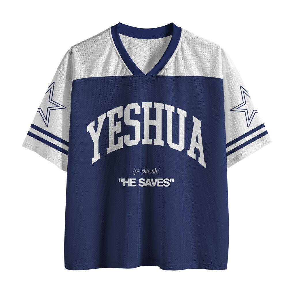 YESHAU He Saves Christian Mesh Jersey