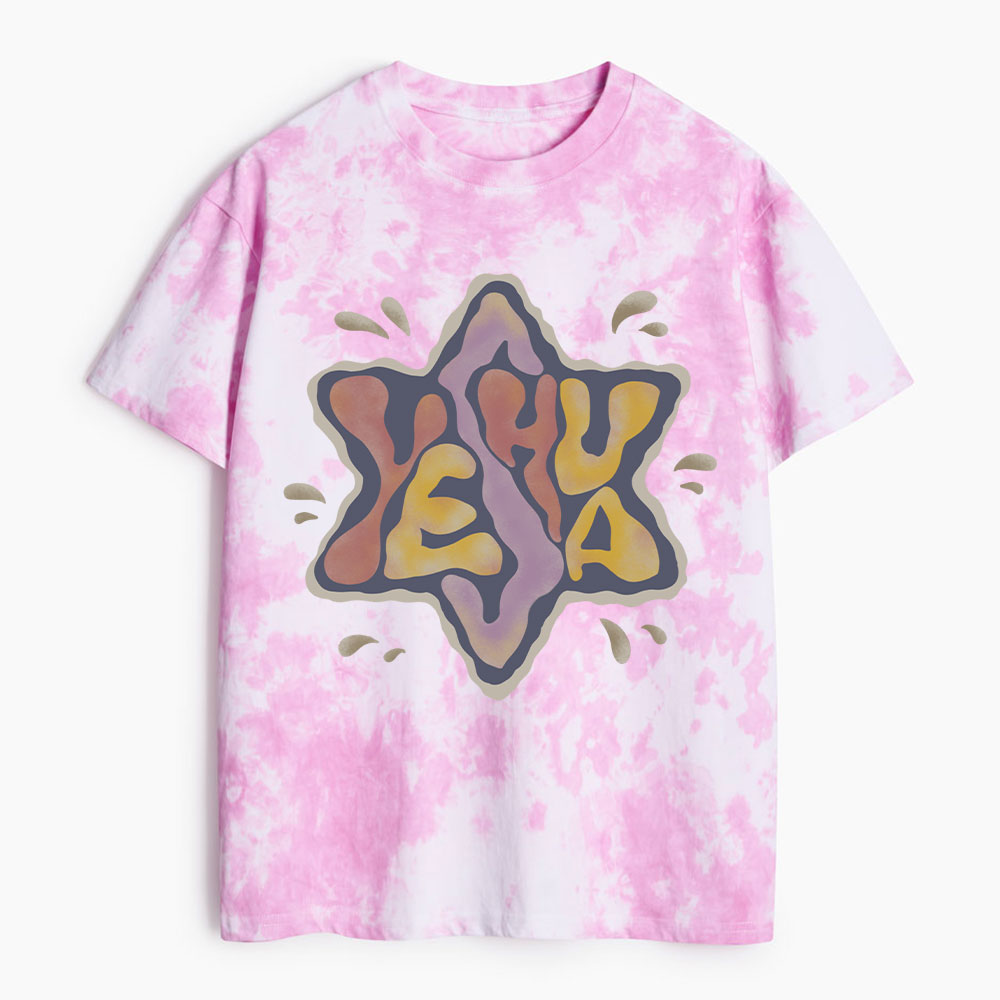 YESHUA Christian Heavy Cotton Tie Dye T-Shirt