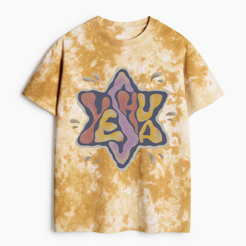 YESHUA Christian Heavy Cotton Tie Dye T-Shirt