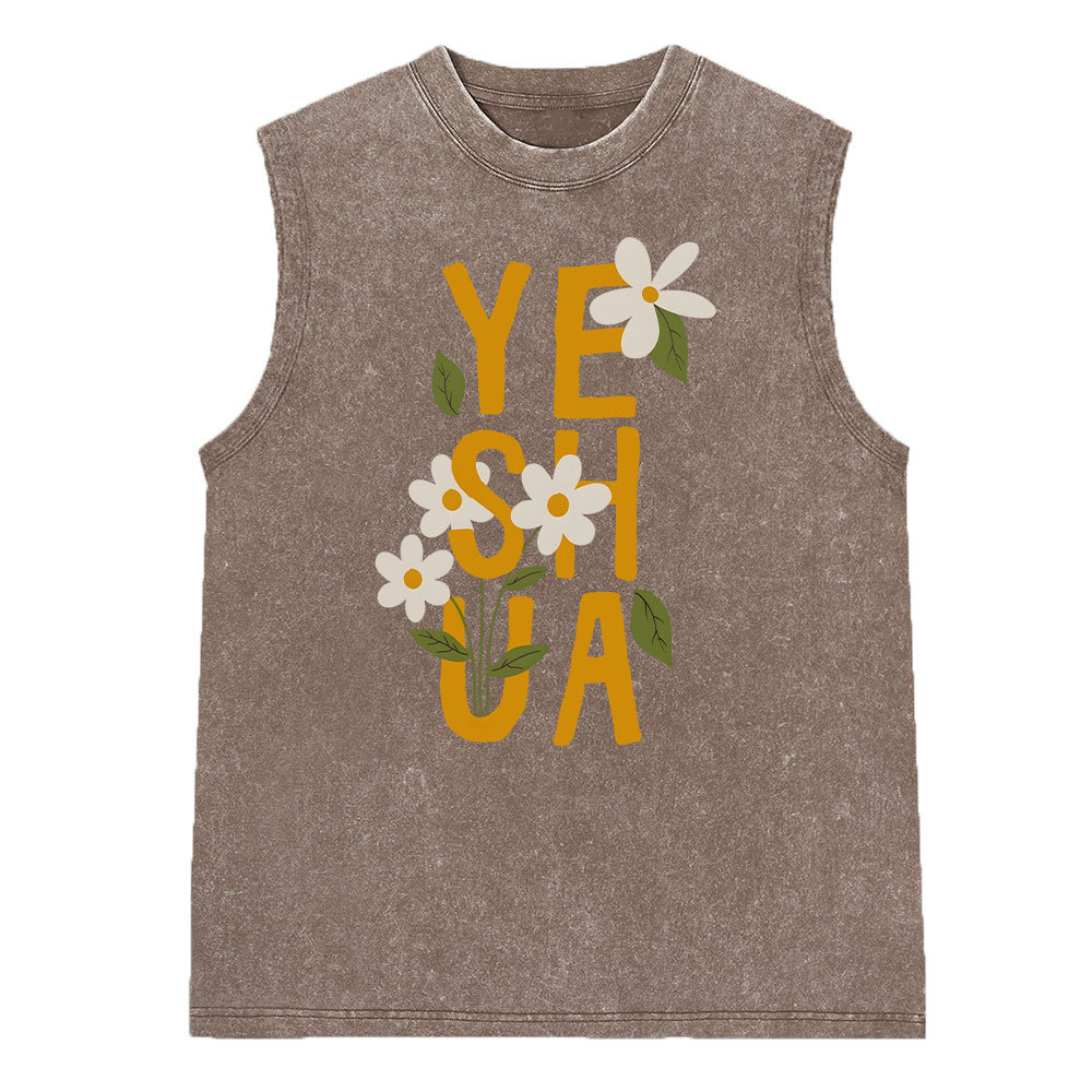 YESHUA Christian Washed Sleeveless Tee